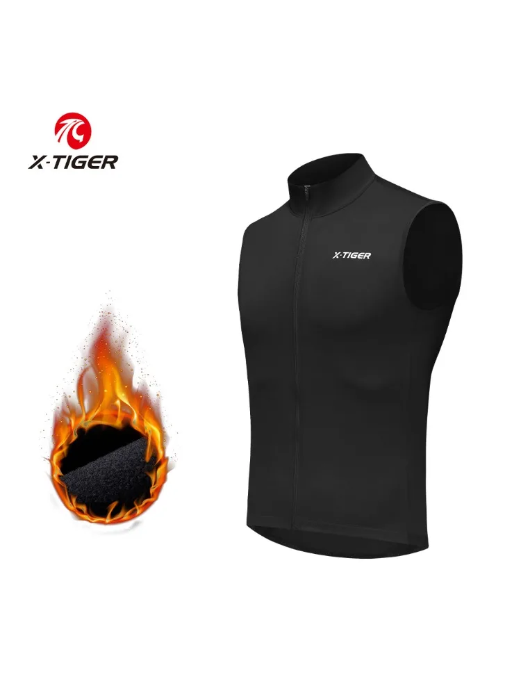 AliExpress X-TIGER Fleece Cycling Vest for Men and Women Loose fit Fleece Waistcoat Bike Sleeveless Jacket Warmth Comfort in Winter Rides