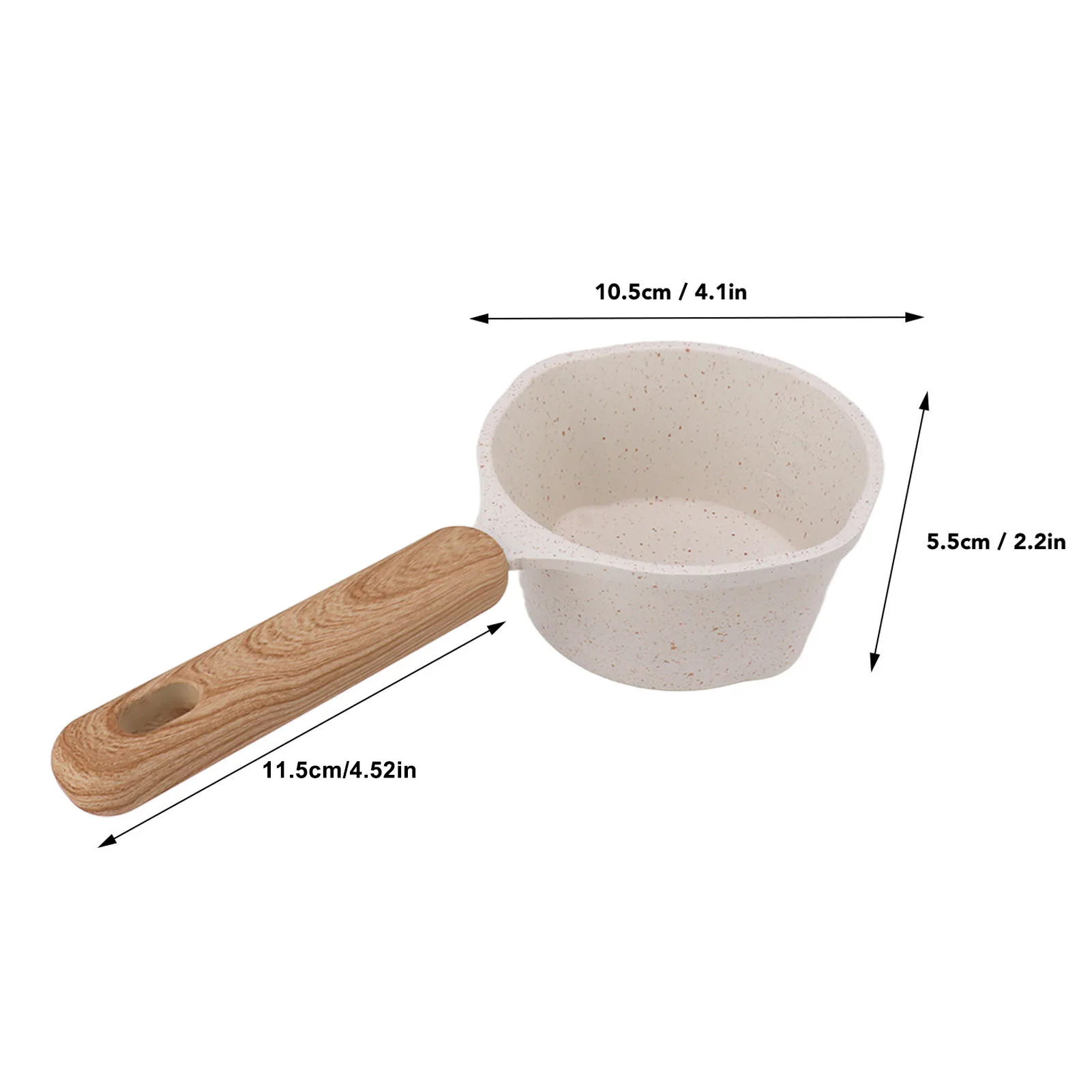 250ml Milk Pot Nonstick Small Pot Multifunctional Flat Bottom Sauce Pan for Home Kitchen Cooking Frying Supplies