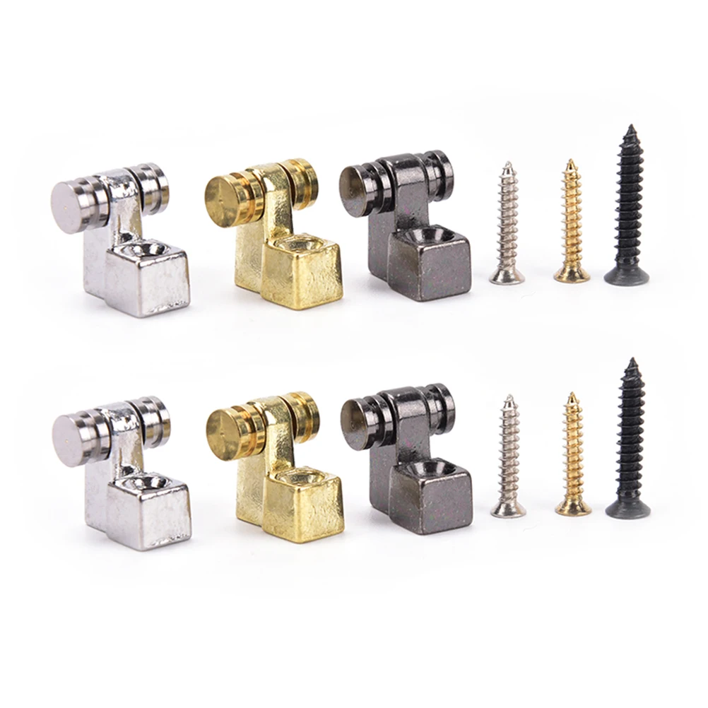 .New Sale.2Pcs Roller String Retainers Mounting Tree Guide for Electric Guitar silver Roller string press accessories
