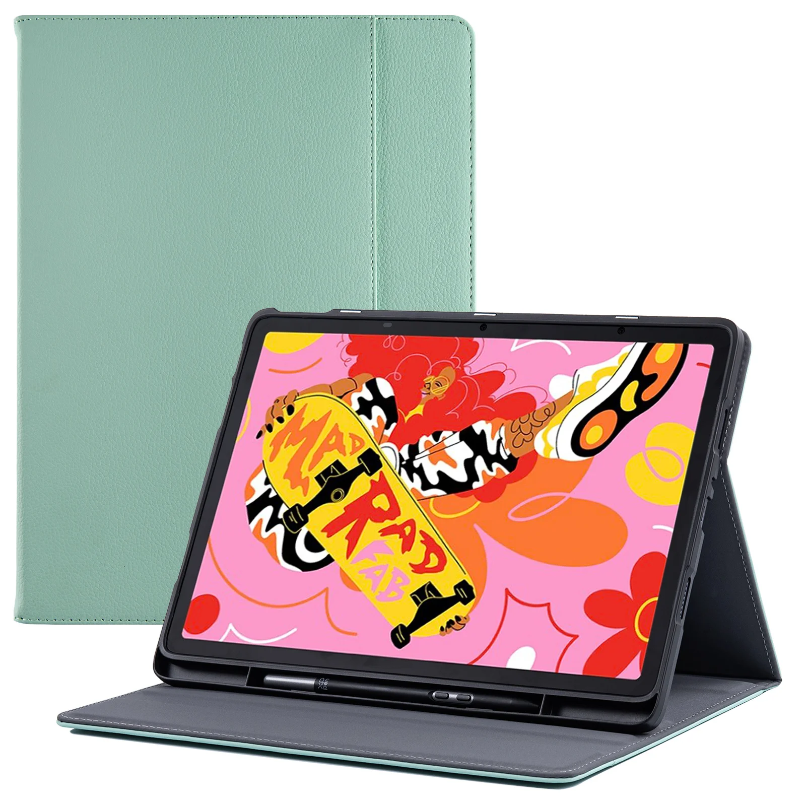 Case for XPPen Magic Drawing Pad 12.2,Multiple Angles Viewing Stand,PU Leather Cover with with Pen Holder,Pocket,Auto Sleep/Wake