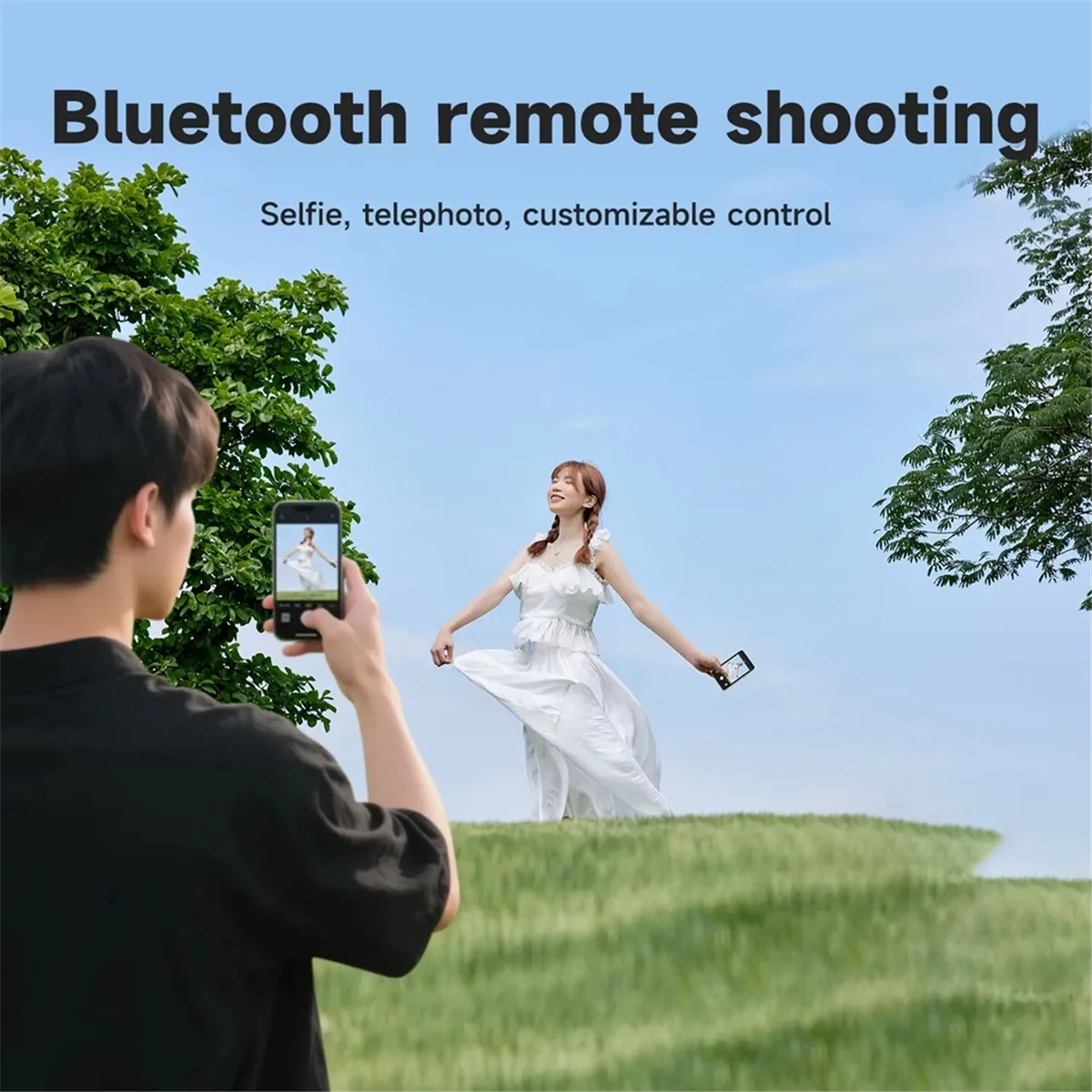

2025+Selfie Monitor Screen Magnetic Wireless Rear Camera Phone Monitor with 164FT Range