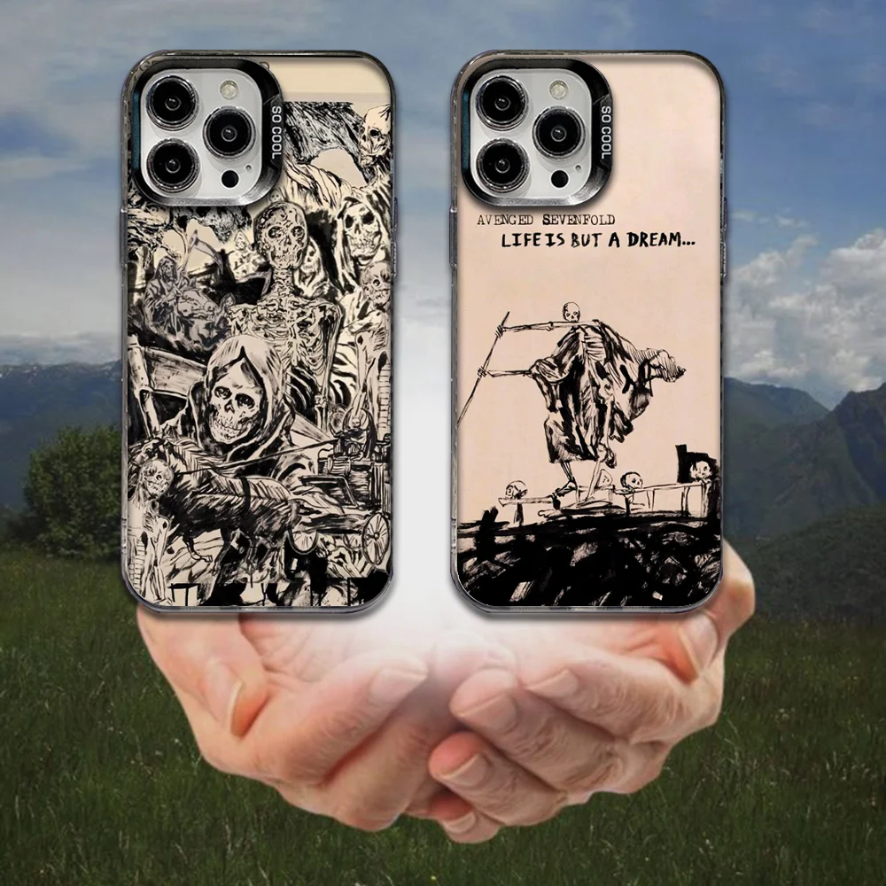 

Avenged Sevenfold The Stage Phone Case For iPhone 16,15,14,13,12,11,8,7,Pro,Max,Plus,Mini,XS,SE Anti Fall Black Matte Hard