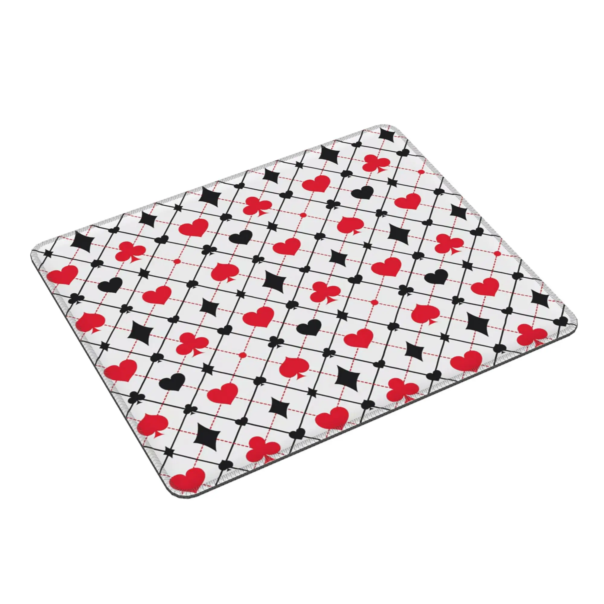 Playing Cards Poker Print Mouse Pad Computer Keyboard Mouse Mat Gaming PC Laptop Desk Mat Office Accessories Table Mats