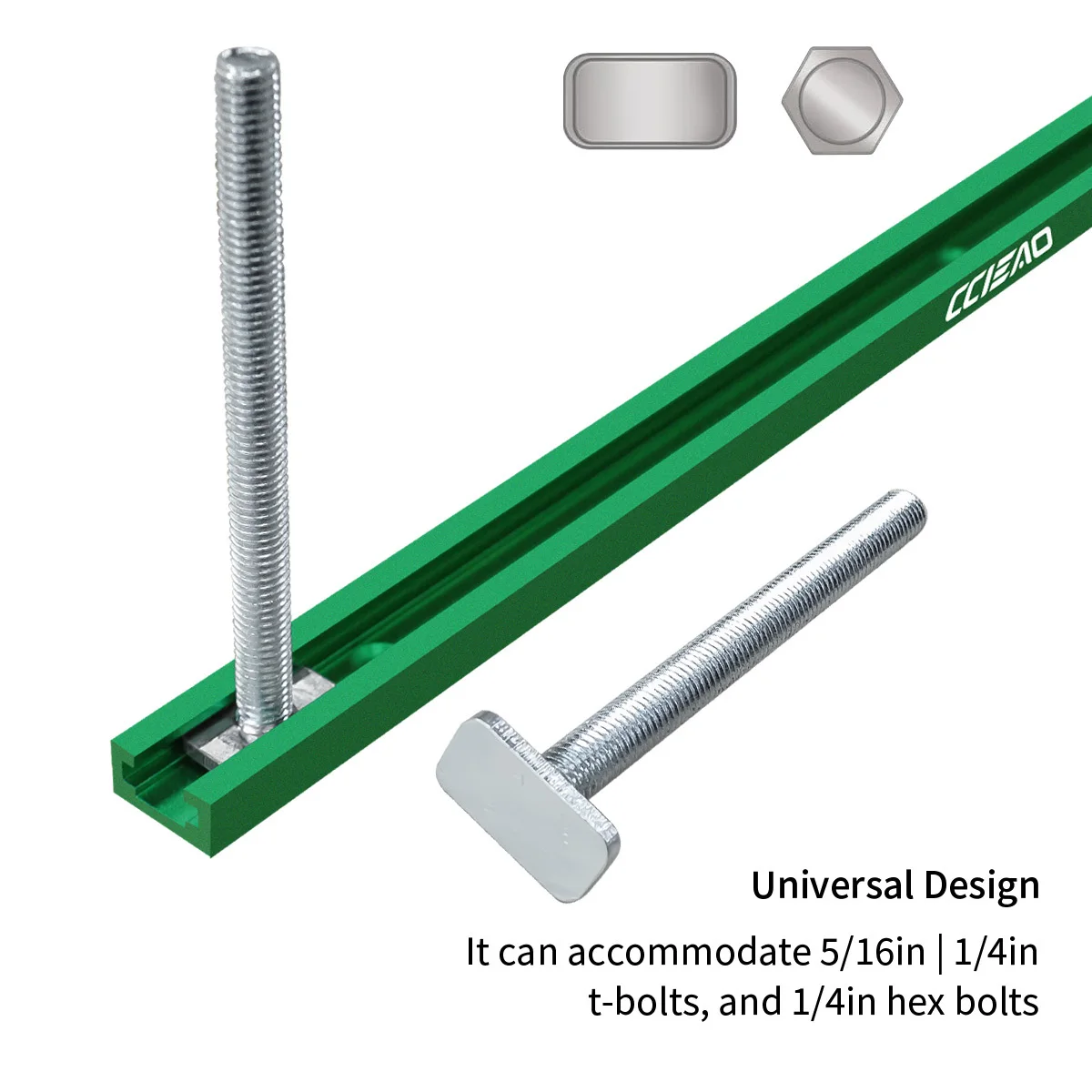 Aluminiumlegierung 2/4 Stück T-Schiene für Holzbearbeitung, T-Nut-Gleitschiene, 19x9,5mm T-Schiene, Vorrichtung für Werkbank, Frästisch, Werkzeug – Detail 10