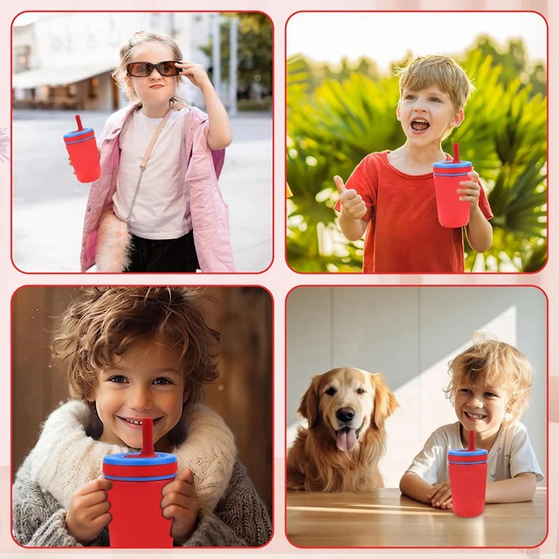 شفاطات بديلة وصمام عض لزجاجة مياه Zak Designs Kelso سعة 15 أونصة، شفاطات بديلة لكوب القش قابلة لإعادة الاستخدام