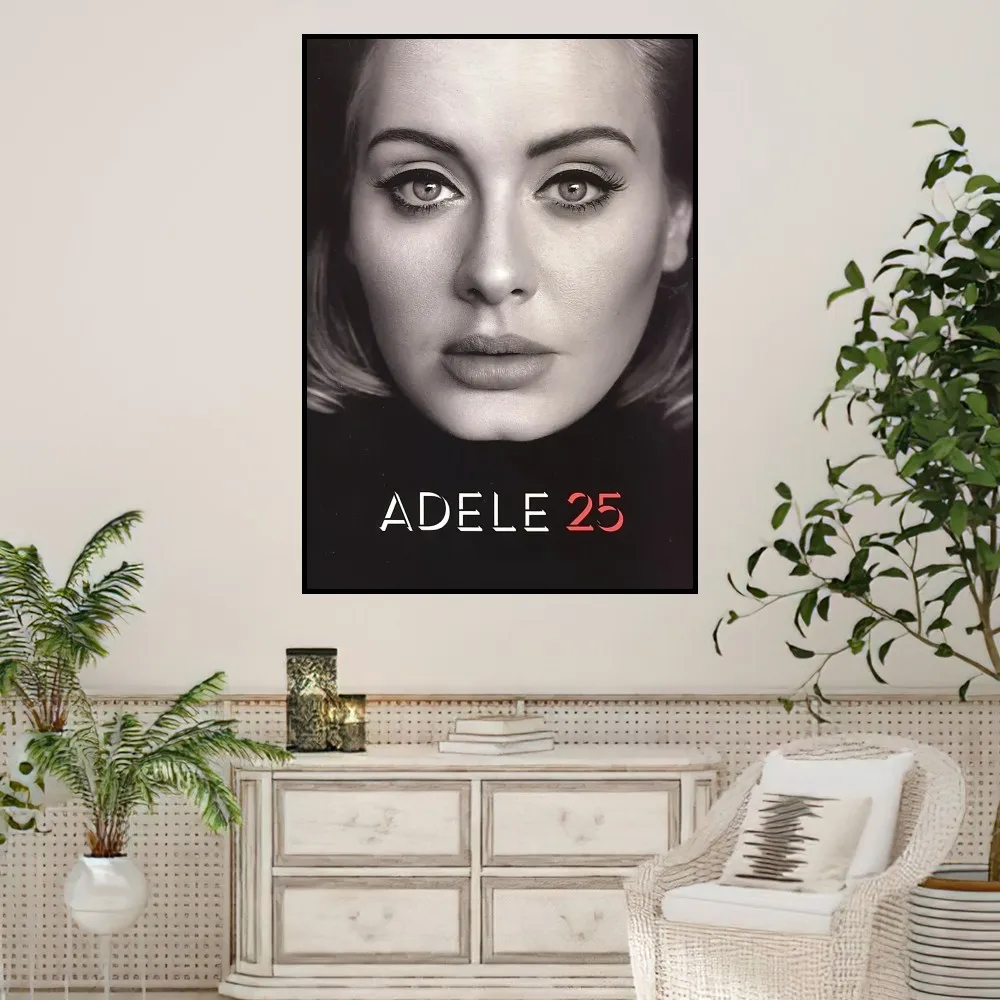 Singer Adele Poster Prints Wall Sticker Painting Bedroom Living Room Decoration Office Home Self Adhesive