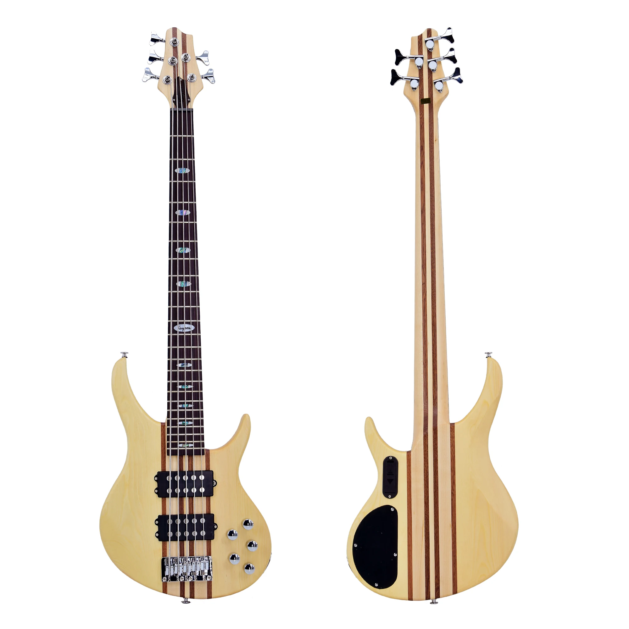 Wholesale High Quality Conjoined Body 5strings Electric Bass With Padded Bag And 40w Bass Amplifier