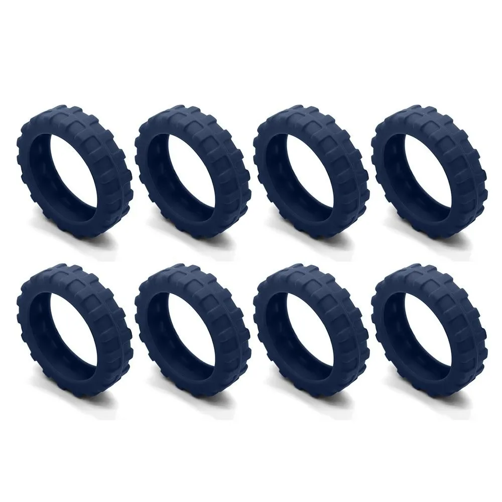 8PCS/Set Silicone Travel Luggage Caster Shoes Suitcase Parts Axles Reduce Wheel Wear Suitcase Wheels Protection Cover