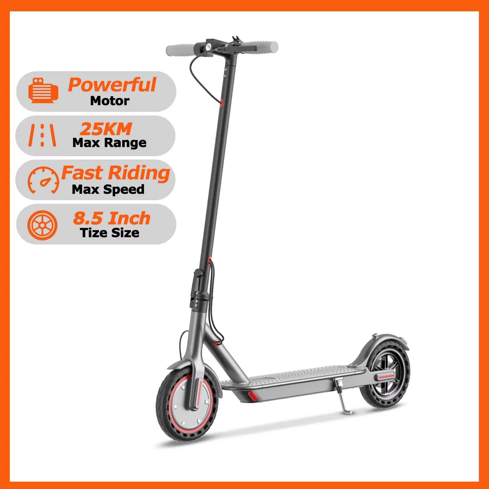 2026 JUICEASE EX01XB Elektrische Scooter Met Zadel Krachtige Motor 36V7.8Ah 25KM Lange Actieradius 8,5 Inch Banden met APP Opvouwbare Volwassen Kick EScooter