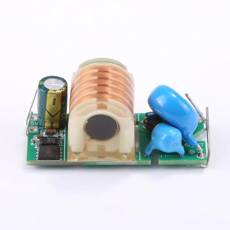 Modulo ad alta tensione generatore di arco a impulsi con azionamento 18650 a sezione singola squisito 4.2V Boost 15KV Pacchetto ad alta tensione