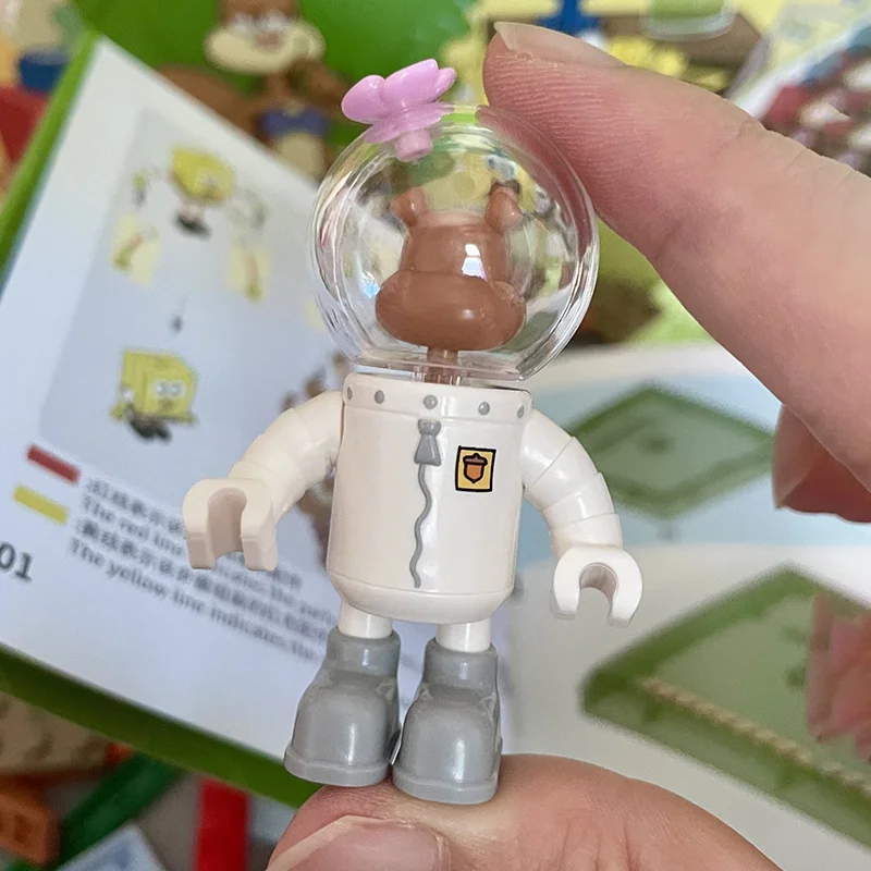 منطقة سبونجبوب ساندي الخدين قبة شجرة البيت اللبنات التجمع أطقم منمذجة لتقوم بها بنفسك ألعاب تعليمية للأطفال هدية الكريسماس #4