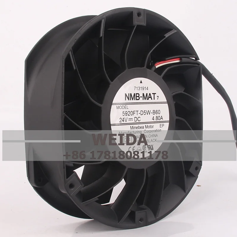 

High temperature metal cooling fan NMB-MAT 5920FT-D5W-B60 17CM 24V 4.80A 17251 inverter Large air volume equipment cooling fan