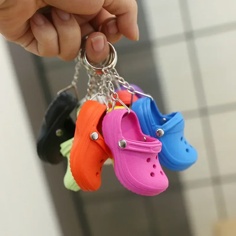 A cute mini shoe keychain creative pendant keychain bag accessories car jewelry keychain pendant accessories gift