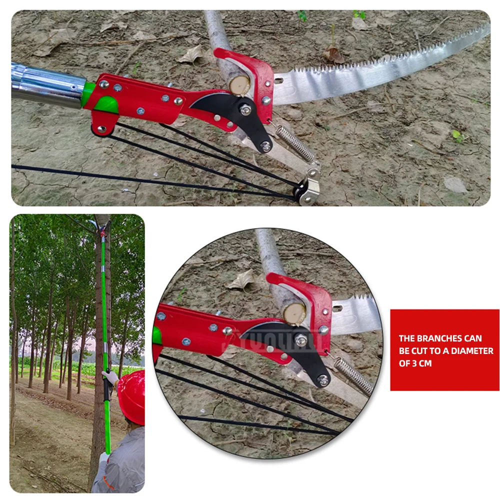 Manual Tree Trimmer,Pruning And Pruning 8 Knots, 8 Meters, 26 Feet, Garden Tools, Cutting And Sawing Combination