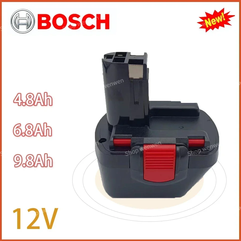 Bosch 12V Rechargeable Ni-MH Power Tool Battery 4800MAH 6800MAH 9800MAH BAT043 D70745 PSR12 GSB12 GSR12 BAT038 BAT045 BAT040