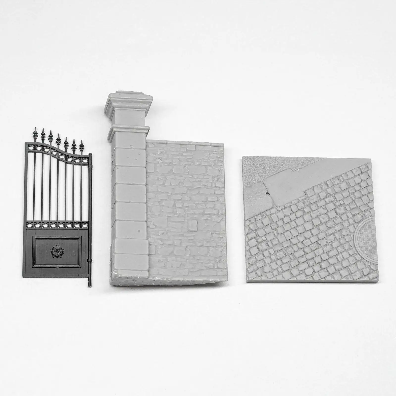 

Модель базы с воротами и стеной, игрушка для ролевых игр, декор для миниатюрной сцены, реквизит для диорамы, ворота в масштабе 1:35