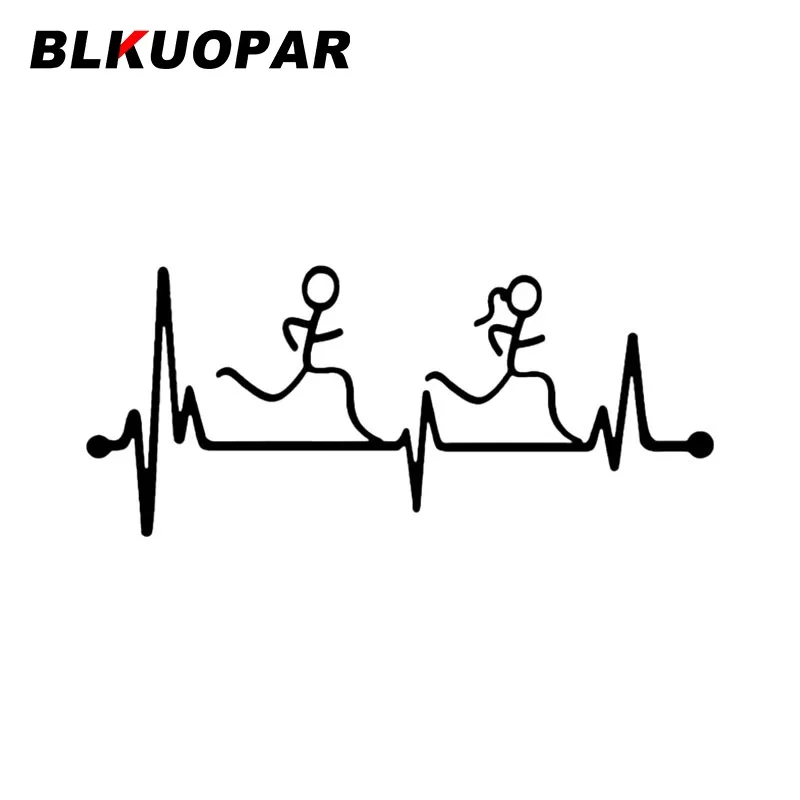 BLKUOPAR الرياضة مطاردة ضربات القلب خط ملصقات السيارات الإبداعية ملصق حائط من الفينيل واقية من الشمس يموت قطع الوفير دراجة نارية سيارة التصميم