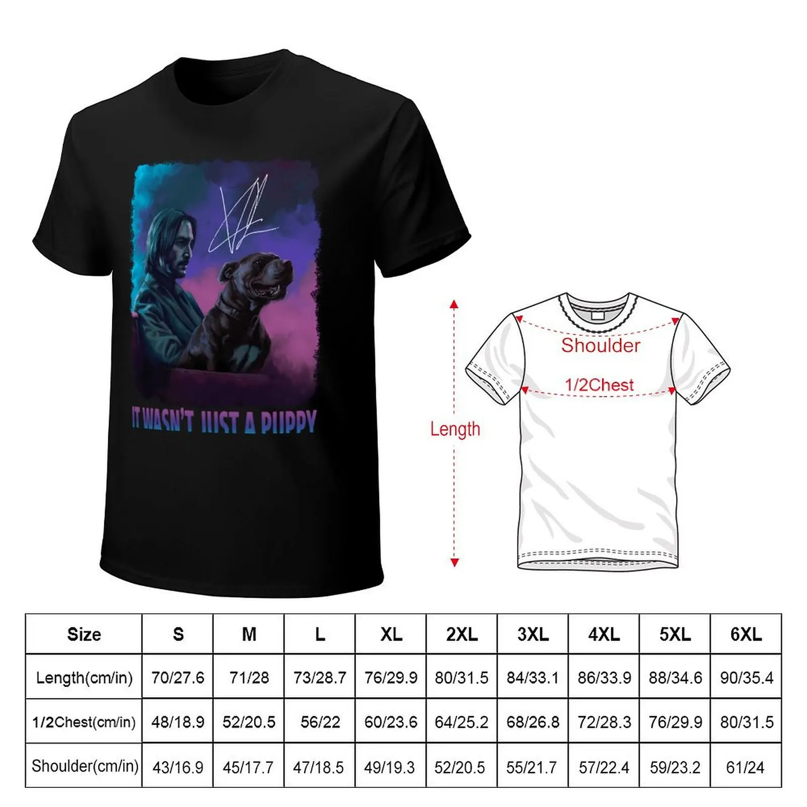 It Wasnt Just A Puppy Baba Yaga Wick 3 s T-Shirt Work Outdoor T-Shirt for Men