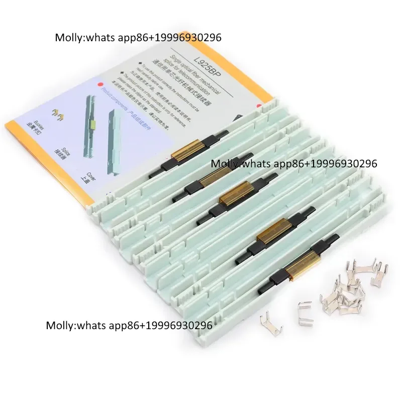 Pack of 5 FTTH Fiber Optic Mechanical Splice L925BP Drop Cable Splice Bare Fiber Cold Connector Fiber Optic Fast Connector
