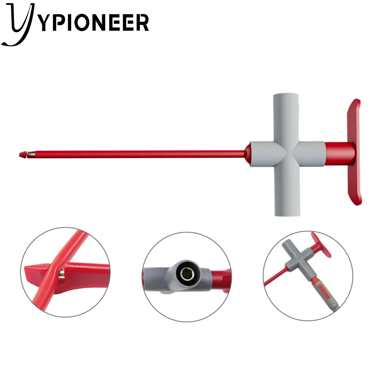 YPioneer-جهاز اختبار متعدد المقاييس P1033A ، جهاز مزود بمسبار ثقب للأسلاك ، ثقب ، لمقياس متعدد ، لإصلاح السيارات