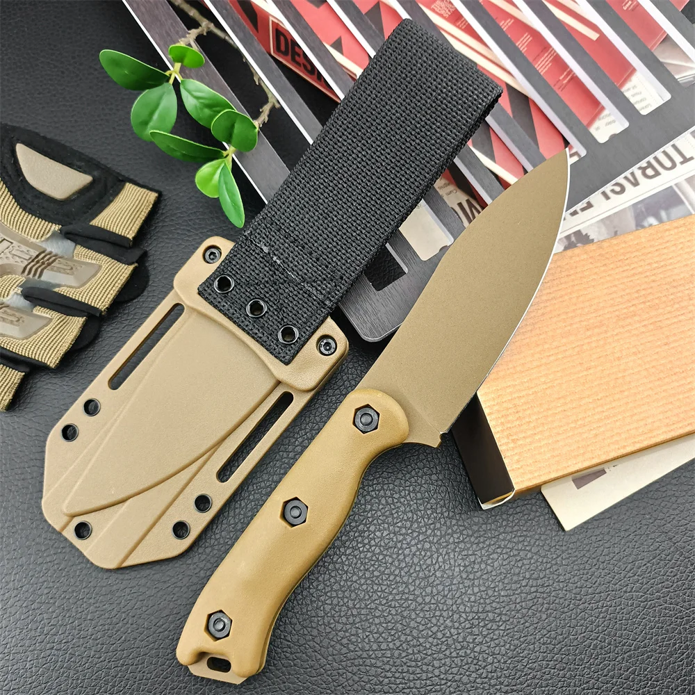 

BK19 Fixed Blade Camping Knife with Sheath Nylon Fibre Handle Self-defence EDC Outdoor Hunting Hiking Tools for Survival Gear