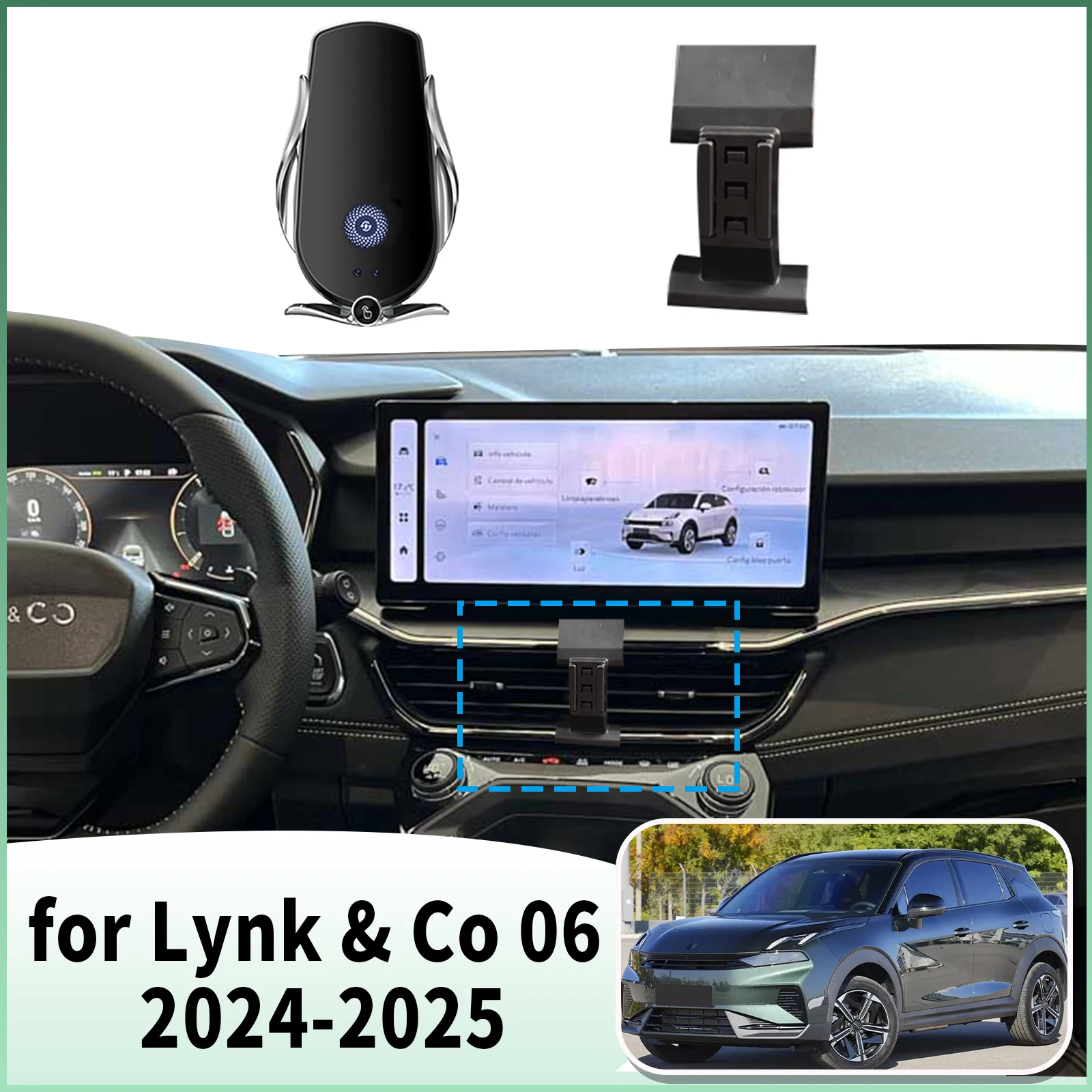 

​​fit for Lynk & Co 06 2024 2025 Specific Dashboard Navigation Phone Holder Mount Design Car​​ accessoires
