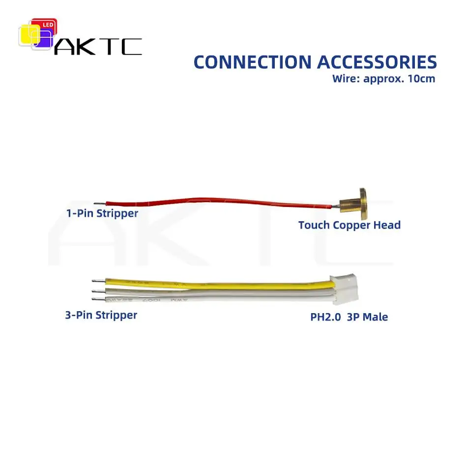 5Pcs Type-C LED Charging Touch Single/Dual Color Dimming Control Board Welding-Free PH2.0 Ports for DC 3.7V 5V Strip Lamp Plate