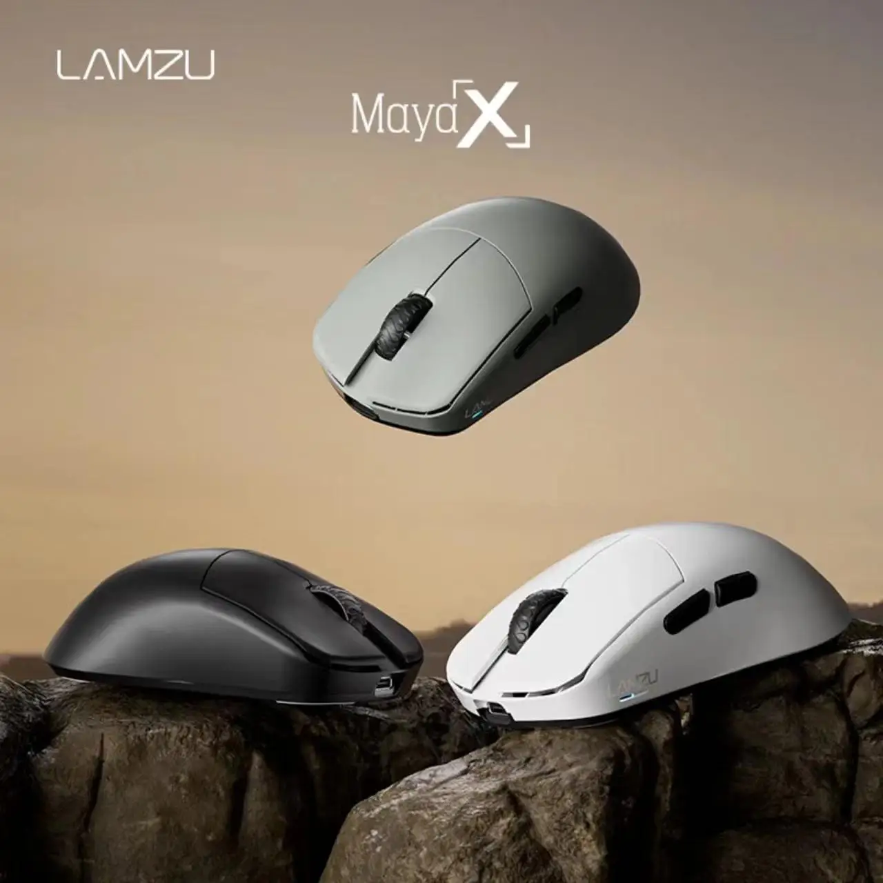 LAMZU Maya X  Wireless Mouse 8K Lightweight PAW3950 Sensor Duel Mode E-sport Gaming Mouse Low Delay Pc Gamer Accessories Gifts