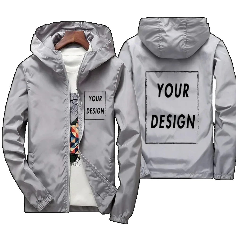 Customized Logo Jacket Men's Waterproof, Windproof and Warm Windbreaker Casual Wear Men's Outdoor Sports, Cycling Jacket.