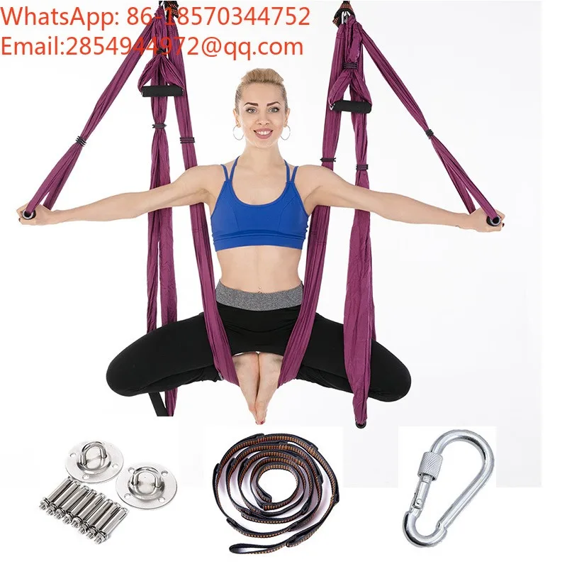 The Manufacturer Supplies A Full Set of Aerial Yoga Hammocks with Inverted Inversions, Hanging Plates and Extension Belts.