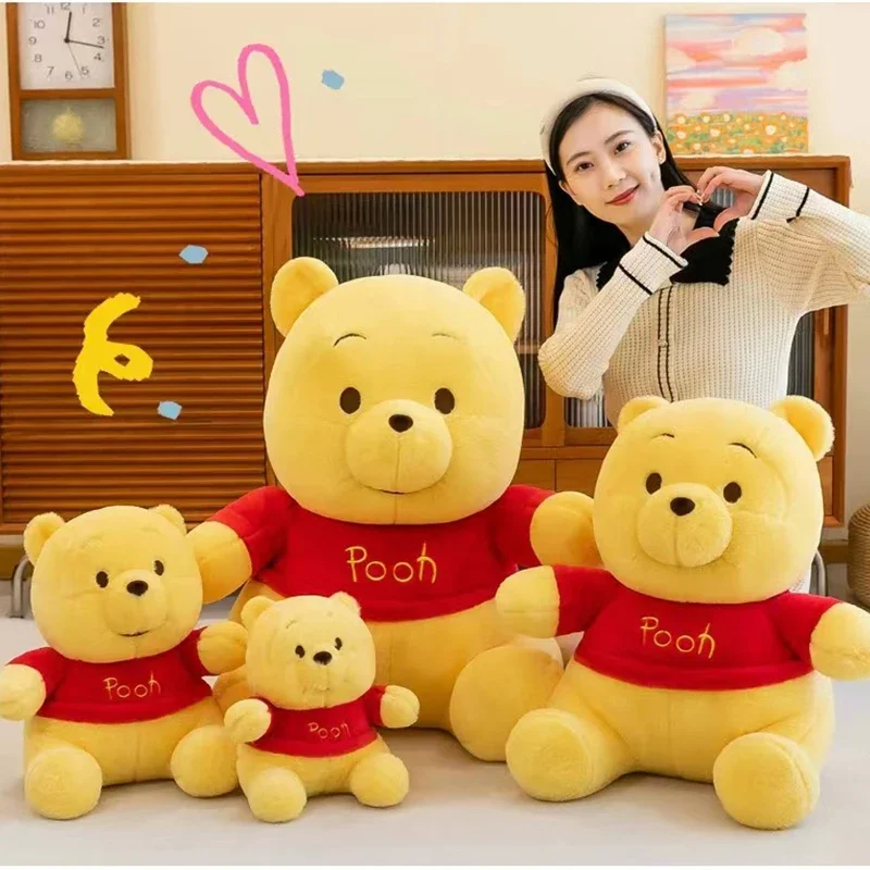 Disney Winnie The Pooh Doll Soft Plush Toy Cute Bear Stuffed The Best Birthday Gift for Children's Girls Kids Young Person