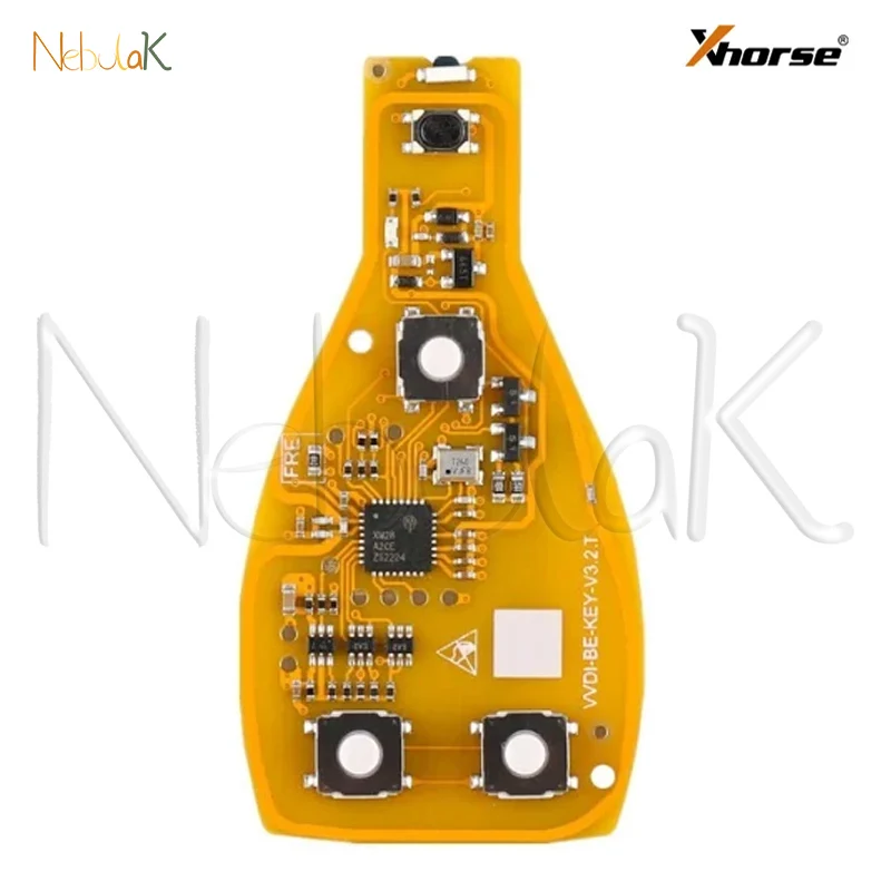 Smart Key Xhorse VVDI BE Yellow Verion for Mercedes Benz W211 W212 W203 W204 W205 W210 W221 W222 BGA NEC 315/434Mhz Shell Fob