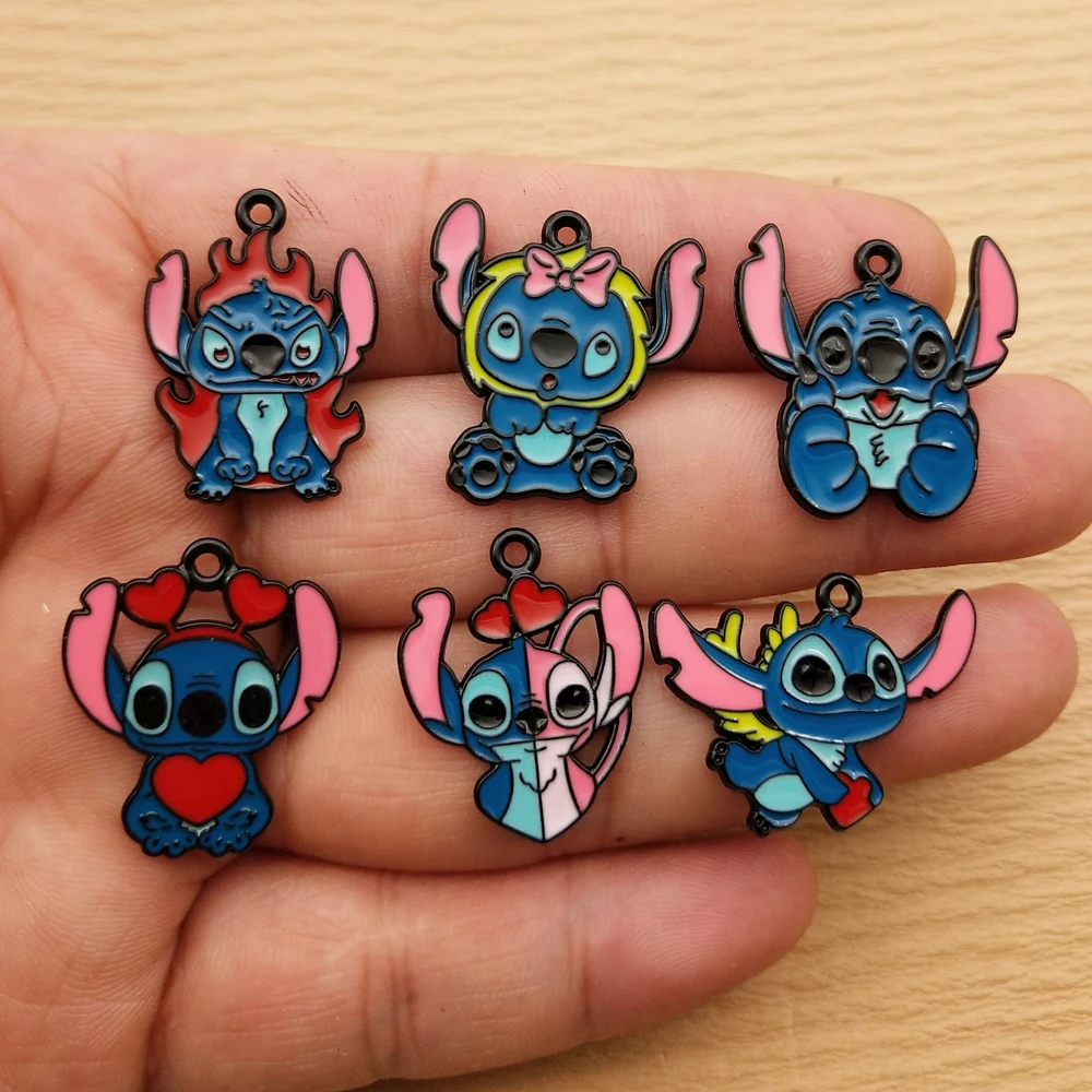 10pcs Cartoon Charm for Jewelry Making Necklace Earring Bracelet Pendant Diy Accessories Craft Supplies Alloy Metal Black Plated