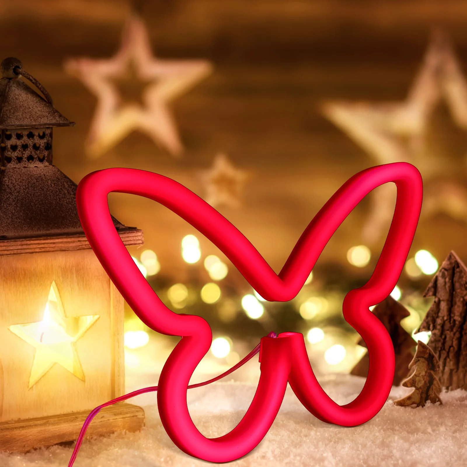 

LED Neon Lights Sign for Bedroom Usb Butterfly Decoration Wall Lamp Usb-powered