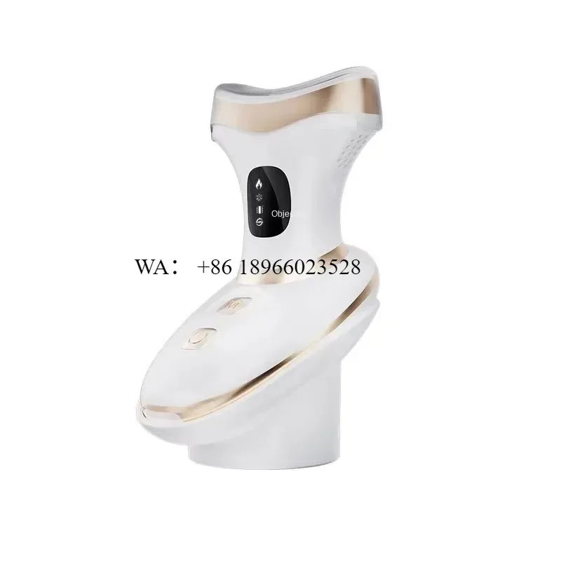 WMWMNU 7 in 1 LED Massager for EMS Microcurrent Hot Cold Compress Vibration Neck Face Body Home Spa