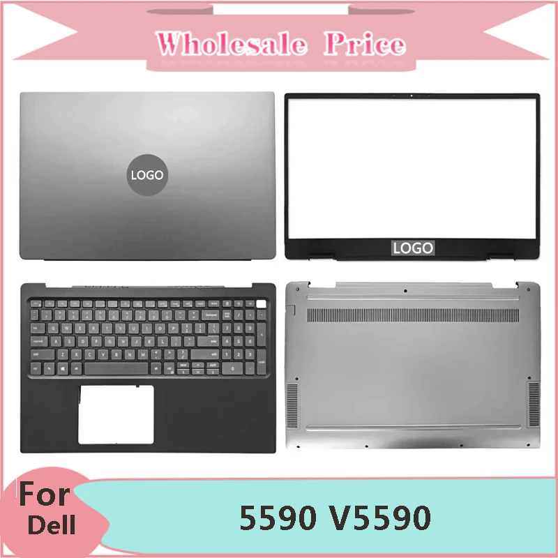 

New Original For DELL Vostro 5590 V5590 Laptop LCD Back Cover Front Bezel Upper Palmrest Bottom Base Case Keyboard Hinges