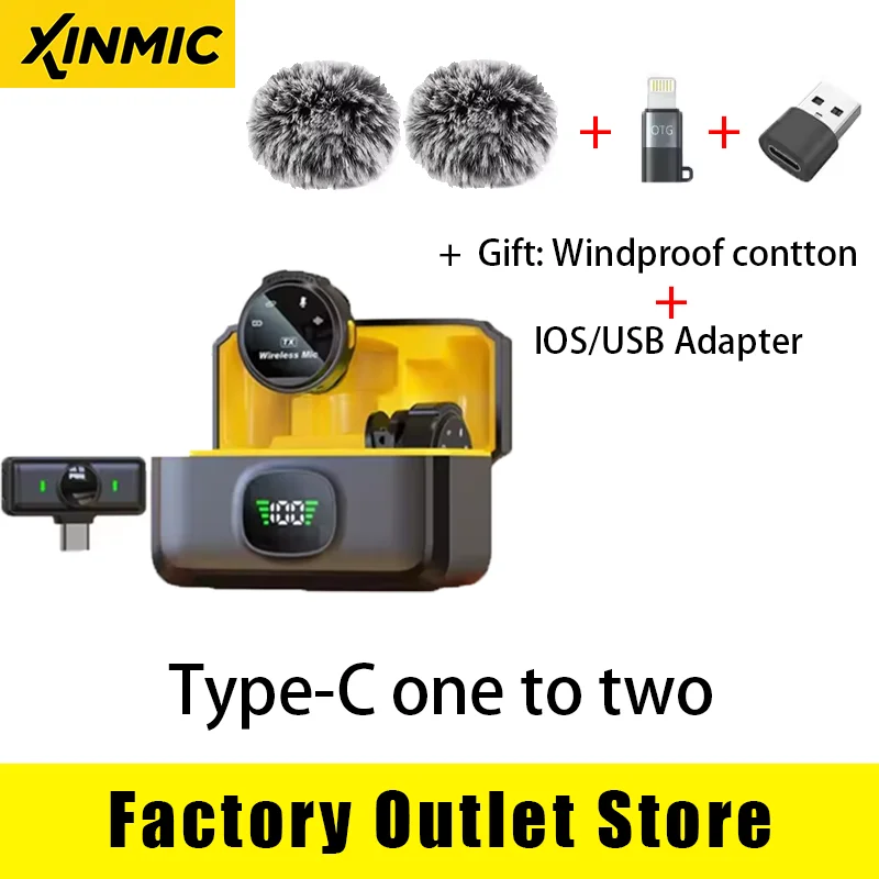 Microfone de lapela sem fio bluetooth portátil gravação de áudio e vídeo mini microfone com cancelamento de ruído para jogos telefone tipo-c pc ao vivo