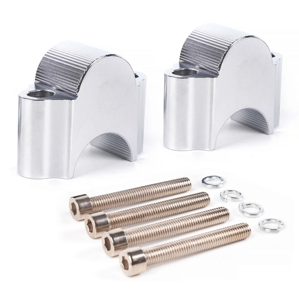 Motorcycle Accessory Aluminum Clamp Handlebar Riser Aluminum Alloy Construction Weather Resistant Finish Easy Installation