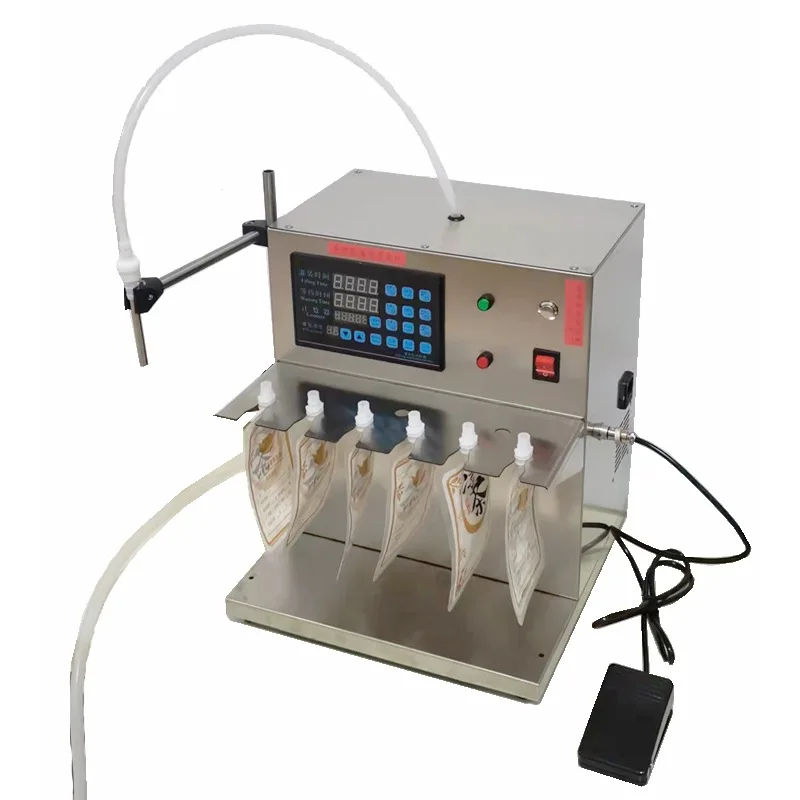 Suction nozzle bag snail powder filling machine stand-up bag filling machine beverage soy milk automatic