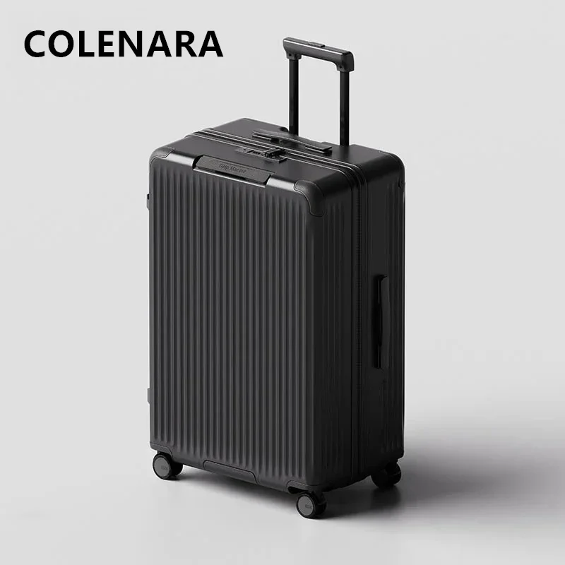 

COLENARA High Quality Luggage 20 Inch PC Boarding Box 24"28" Trolley Case Cart Travel Bag Universal Wheel Rolling Suitcase