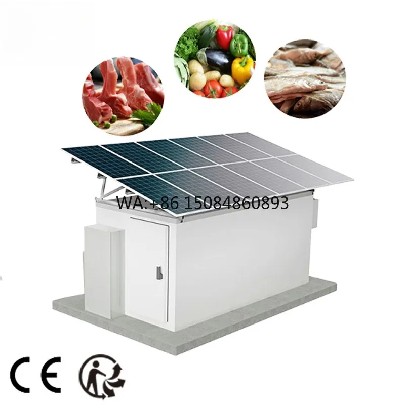 Small Solar Power Cold Storage Room With Solar System And Refrigeration Units Solar panel power generation