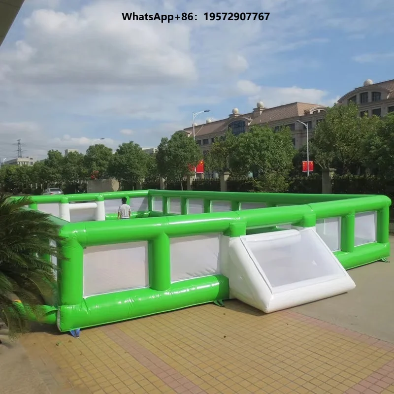Portable Soccer Training Field Inflatable Practice Pitch Quick Assembly Youth Academy System All Weather Sport Games