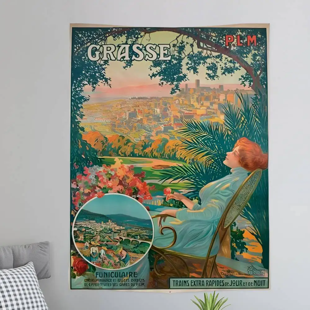 

Винтажные художественные постеры, аниме-гобелены, настенные ковры в стиле таро и хиппи, настенные покрывала для общежитий