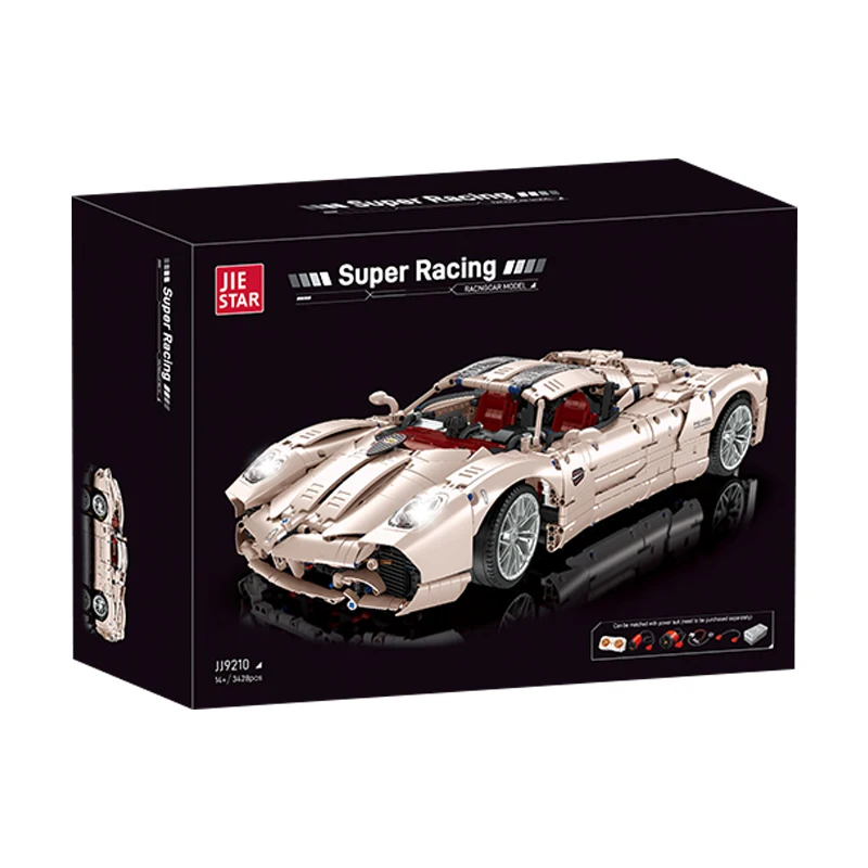 

IN STOCK JJ9210 MOC Technical Remote Control Sports Car Building Blocks Assembling Bricks Toys for Boys Christmas Gift Set