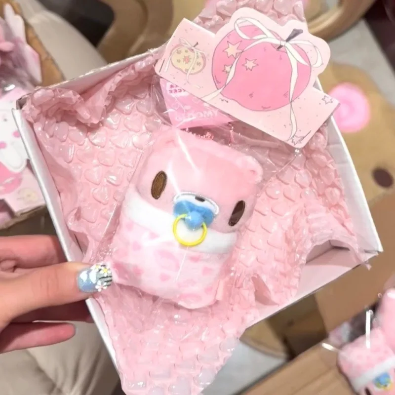 

Милый розовый плюшевый медведь-сосунок, подвеска 10 см, в кровавом стиле, очаровательный плюшевый медведь, брелок для рюкзака, мягкая игрушка, подарок