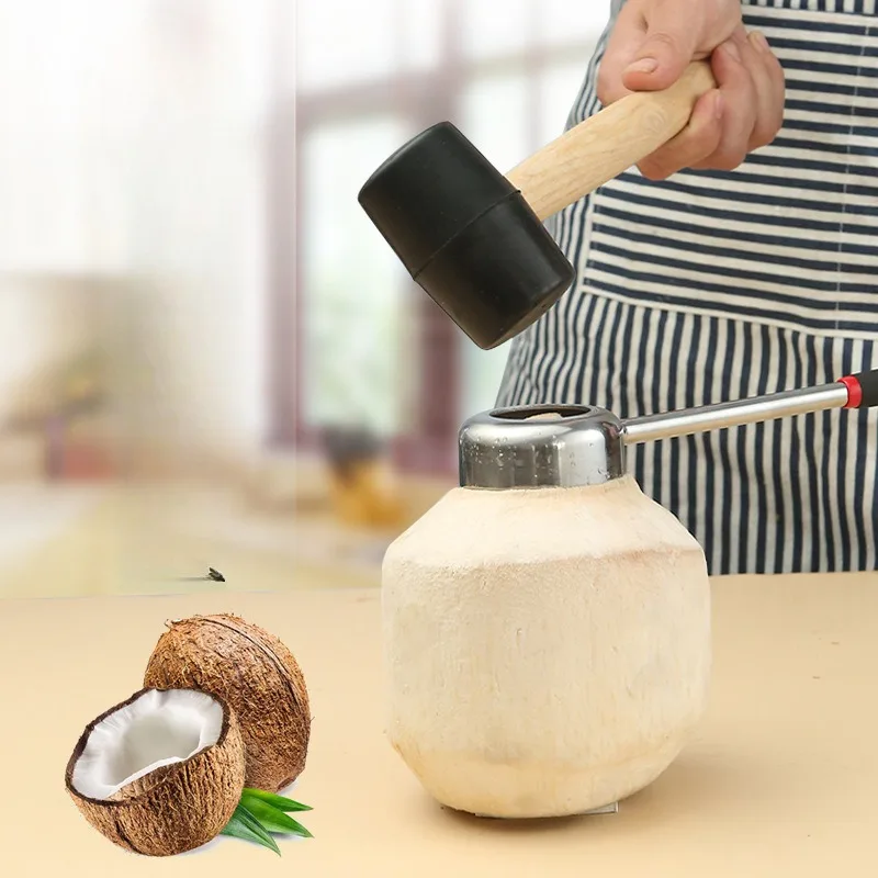 Coconut Opener Coconut Shell Opening Tools Coconut Grater Stainless Steel Fruit and Vegetable Tools Kitchen Accessories