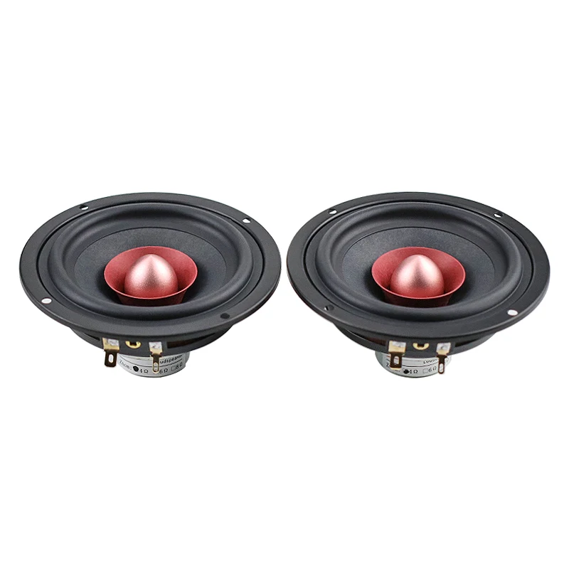 GHXAMP 4 Inch HIFI Full Range Speaker Unit DIY 4ohm 25W Neodymium iron Boron Cotton hemp Fiber Vocal instruments 116MM 2pcs