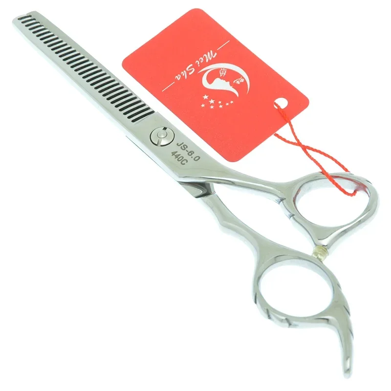 6 inch Hair Scissors Professional Barber Hairdressing Shears Double Side Thinning Scissors Salon Hair Trimmers Steel 440C A0090A