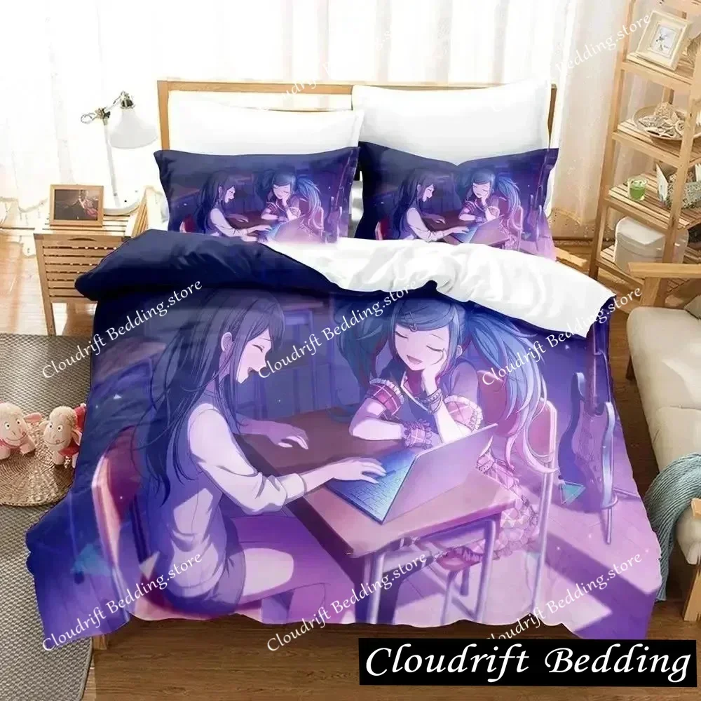 

3D Anime Project SEKAI Hoshino Ichika Bedding Set Boys Girls Twin Queen Size Duvet Cover Pillowcase Bed Kids Adult Quilt Cover02