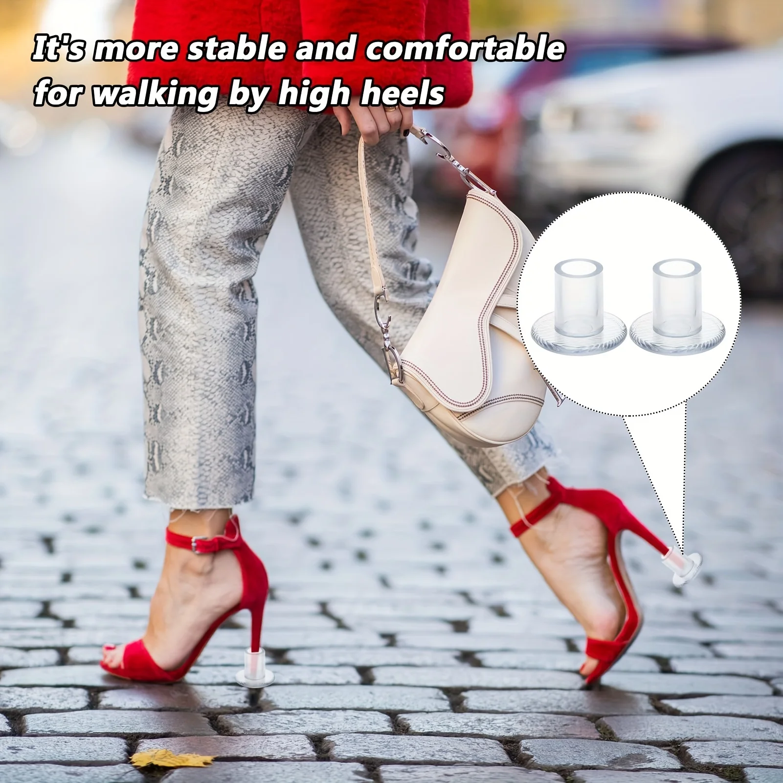 10/30/50 Pairs Heel Protectors for Shoes Heel Stoppers Walking on Grass Clear Heel Cover Cups Perfect for Wedding Outdoor Events